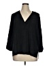 Sno Skins Black 3/4 Sleeve Blouse Size XL - photo 1