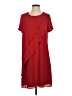 Antea Solid Red Casual Dress Size S - photo 1