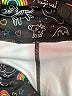 Unbranded Print Black Casual Pants Size 7 (estimated) - photo 3