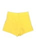 Shein 100% Polyester Solid Yellow Shorts Size 4 - photo 2