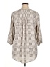 41Hawthorn 100% Polyester Houndstooth Ivory 3/4 Sleeve Blouse Size 1X - photo 2