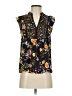 Ann Taylor LOFT 100% Polyester Black Sleeveless Blouse Size XXS - photo 1