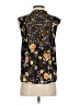 Ann Taylor LOFT 100% Polyester Black Sleeveless Blouse Size XXS - photo 2