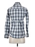 Free People Plaid Blue Long Sleeve Button-Down Shirt Size 2 - photo 2