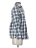 Free People Plaid Blue Long Sleeve Button-Down Shirt Size 2 - photo 4