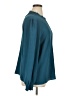Unbranded 100% Polyester Teal Long Sleeve Blouse Size XL - photo 4