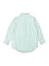 Gap Kids Checkered-gingham Teal Long Sleeve Button-Down Shirt Size XS (kids) - photo 2