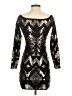 Express Metallic Black Cocktail Dress Size XS - photo 2