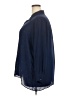 George 100% Polyester Stars Blue 3/4 Sleeve Blouse Size 2X - photo 5