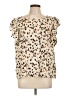 Shein Ivory Short Sleeve Blouse Size 12 - photo 1