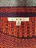 CAbi 100% Cotton Color Block Orange Pullover Sweater Size M - photo 7