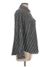 MICHAEL Michael Kors 100% Polyester Stripes Gray Long Sleeve Blouse Size L - photo 4
