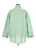 Assorted Brands Checkered-gingham Green 3/4 Sleeve Button-Down Shirt Size 5X (estimated) - photo 2