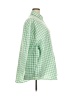 Assorted Brands Checkered-gingham Green 3/4 Sleeve Button-Down Shirt Size 5X (estimated) - photo 4