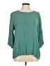 Staccato 100% Rayon Teal 3/4 Sleeve Blouse Size M - photo 1
