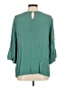 Staccato 100% Rayon Teal 3/4 Sleeve Blouse Size M - photo 2