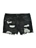 Empyre Graphic Black Denim Shorts Size M - photo 1
