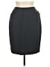 Morgan Taylor Studio 100% Wool Black Gray Wool Skirt Size 8 - photo 1