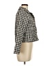 Aura 100% Polyester Houndstooth Ivory Jacket Size M - photo 4