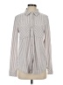 Thread & Supply Stripes Gray Long Sleeve Blouse Size S - photo 1