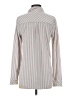 Thread & Supply Stripes Gray Long Sleeve Blouse Size S - photo 2