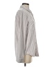 Thread & Supply Stripes Gray Long Sleeve Blouse Size S - photo 4