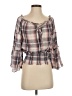 Max Studio 100% Cotton Gray 3/4 Sleeve Blouse Size XS - photo 1