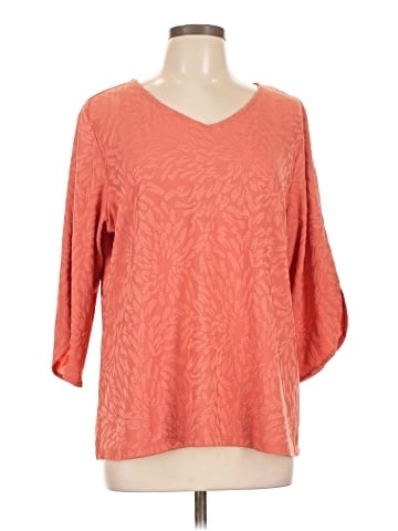 Christopher & Banks 3/4 Sleeve Blouse (view 1)