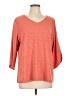 Christopher & Banks Orange 3/4 Sleeve Blouse Size L - photo 1