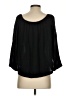 Cloth & Stone 100% Rayon Black 3/4 Sleeve Blouse Size S - photo 2