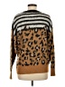 Ella Moss 100% Acrylic Animal Print Brown Pullover Sweater Size M - photo 2
