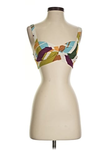 Burning Torch Sleeveless Silk Top (view 1)