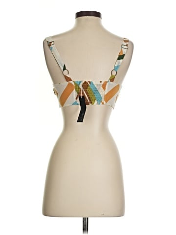 Burning Torch Sleeveless Silk Top (view 2)