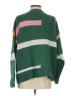 &merci 100% Acrylic Color Block Green Pullover Sweater Size S - photo 2