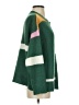 &merci 100% Acrylic Color Block Green Pullover Sweater Size S - photo 4