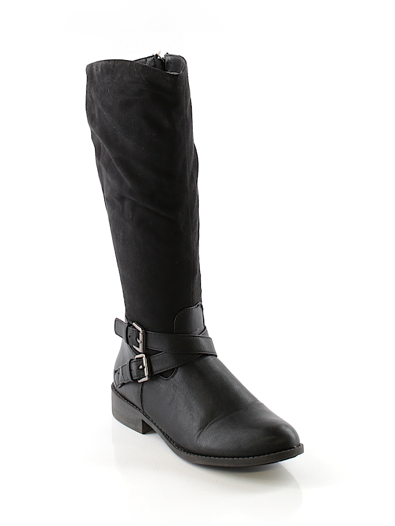 brash black boots