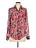 Love, Fire 100% Polyester Floral Red Long Sleeve Blouse Size M - photo 1