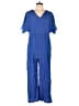 Bibi Solid Blue Jumpsuit Size M - photo 1