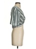 American Eagle Outfitters 100% Viscose Silver Short Sleeve Blouse Size S - photo 4