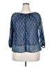 Elle 100% Polyester Blue 3/4 Sleeve Blouse Size 2X - photo 1