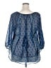Elle 100% Polyester Blue 3/4 Sleeve Blouse Size 2X - photo 2