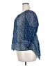 Elle 100% Polyester Blue 3/4 Sleeve Blouse Size 2X - photo 5