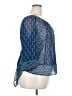 Elle 100% Polyester Blue 3/4 Sleeve Blouse Size 2X - photo 4