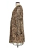 Time and Tru 100% Polyester Animal Print Tan Casual Dress Size L - photo 5