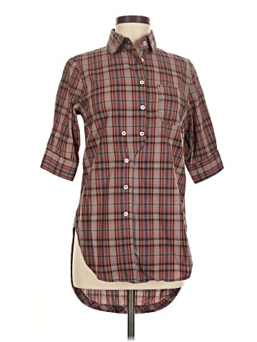 Billy Reid 3/4 Sleeve Button-Down Shirt (view 1)