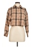 Unbranded Plaid Brown 3/4 Sleeve Button-Down Shirt Size M (estimated) - photo 1