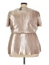 Lane Bryant Silver Short Sleeve Blouse Size 26 - 28 Plus - photo 2