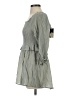 Oddi 100% Polyester Gray Casual Dress Size S - photo 5
