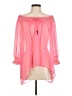 H&M 100% Polyester Pink 3/4 Sleeve Blouse Size 8 - photo 1