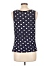 Charming Charlie 100% Viscose Polka Dots Blue Tank Top Size L - photo 2